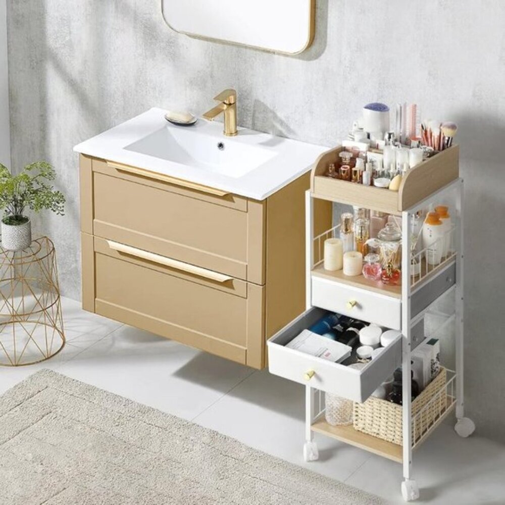 New Floor Makeup Organizer, Skincare Storage with Drawers for Vanity & Perfume - Picture 9 of 9